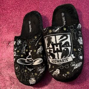 Hogwarts Black Slippers for Women